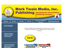 Tablet Screenshot of marktwainmediamath.com